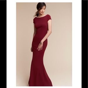BHLDN Madison Dress in Bordeaux